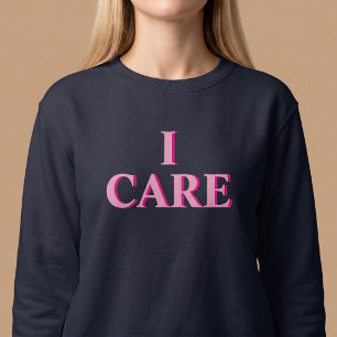 Sweatshirt Pensée positive, je me soucie