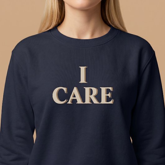 Sweatshirt Pensée positive, je me soucie