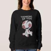 Sweatshirt Penser À Vous Poupée Voodoo 1 (Devant)