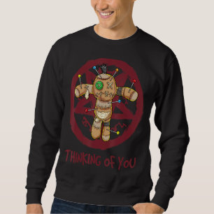 Sweatshirt Penser À Vous Poupée Voodoo Satanic Pastel Goth Ha
