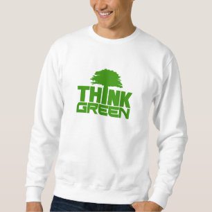 Sweatshirt Pensez chemise verte - choisir style et couleur