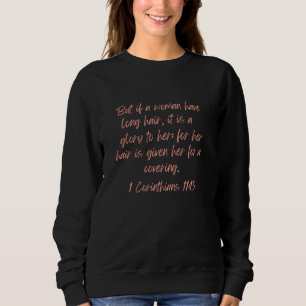 Sweatshirt Pentecôte apostolique longue coiffeuse femme Chris