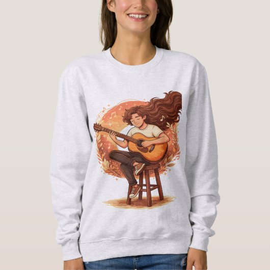 Sweatshirt Perdu dans l'esthétique décontractée du joueur de  (Devant)