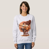 Sweatshirt Perdu dans l'esthétique décontractée du joueur de  (Devant entier)