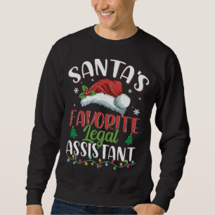 Sweatshirt Père Noël Assistant juridique préféré Noël Père No