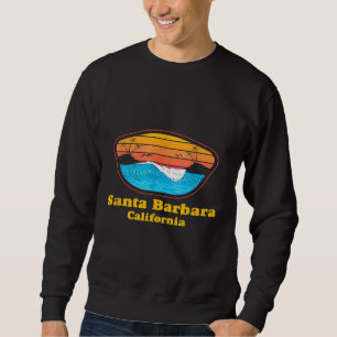 Sweatshirt Père Noël Barbara California Sunset Vintage Surfer