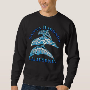 Sweatshirt Père Noël Barbara California Vacances Dauphins Tri