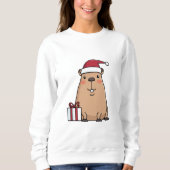 Sweatshirt Père Noël Capybara Holiday Fun (Devant)