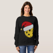 Sweatshirt Père Noël Casquette Pickleball Noël (Devant entier)
