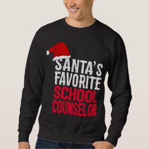 Sweatshirt Père Noël Conseiller scolaire préféré Mignonne Noë
