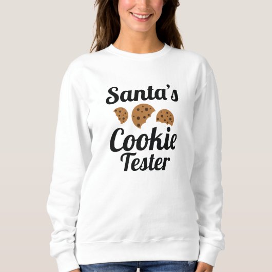 Sweatshirt Père Noël Cookie Tester (Devant)