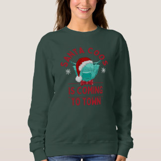 Sweatshirt Père Noël Coos arrive en ville