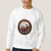Sweatshirt Père Noël dans son Sleigh (Devant)