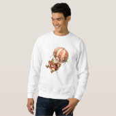 Sweatshirt Père Noël de Noël & Cadeau (Devant entier)