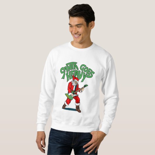 Sweatshirt Père Noël devient lourd (Devant entier)