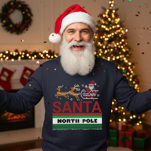 Sweatshirt Père Noël du Pôle Nord