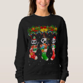 Sweatshirt Père Noël Elf Reindeer Panda Dans Chaussettes De N (Devant)