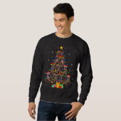Sweatshirt Père Noël ELF Reindeer Rat Noël Arbre de Noël Lumi (Devant entier)