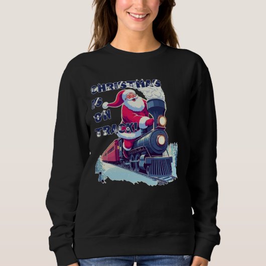 Sweatshirt Père Noël en train (Devant)