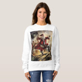 Sweatshirt Père Noël Est Un Pirate (Devant entier)