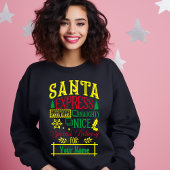 Sweatshirt Père Noël Express Approuvé par le Père Noël pour v