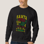 Sweatshirt Père Noël Express Approuvé par le Père Noël pour v (Devant)