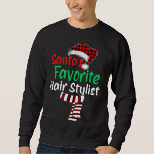 Sweatshirt Père Noël Favori Hair Styliste Noël Père Noël Roug