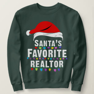 Sweatshirt Père Noël Favori Realtor Noël Immobilier Age