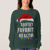 Sweatshirt Père Noël Favori Realtor Noël Immobilier Age (Devant)