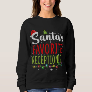 Sweatshirt Père Noël Favori réceptionniste Noël chapeau de No
