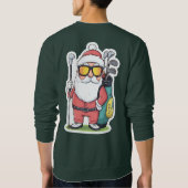 Sweatshirt Père Noël Golfing Christmas Fun (Dos)
