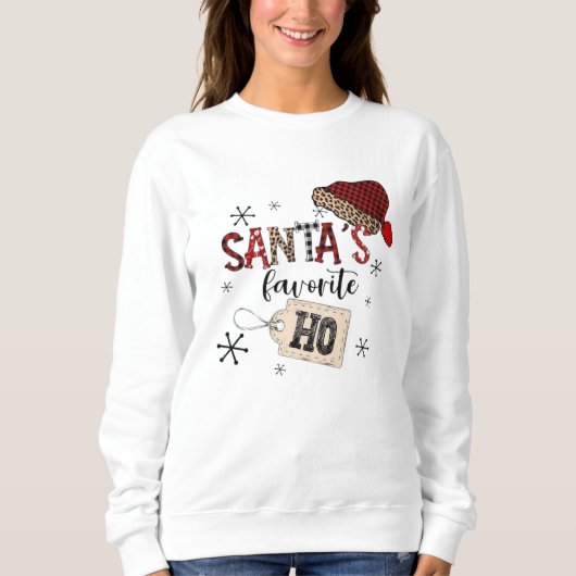 Sweatshirt Père Noël - Ho favori (Devant)