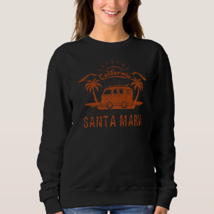 Sweatshirt Père Noël Maria CA Californie Retro Surf vintage ê