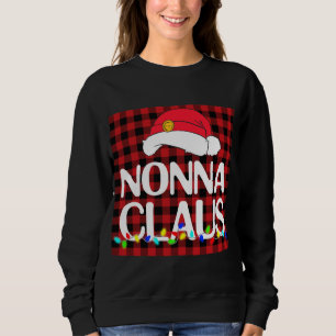 Sweatshirt Père Noël Nonna Claus Famille Pajama Buffalo de No