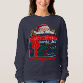 Sweatshirt Père Noël Pas De Pékin Jusqu'À Noël Mot Cloud (Devant)