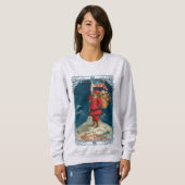 Sweatshirt Père Noël patriotique victorienne (Devant entier)