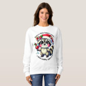 Sweatshirt Père Noël petit aide dans un esprit festif (Devant entier)