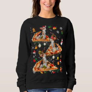 Sweatshirt Père Noël Reindeer Elf Beagle équitation Pizza Gal