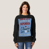 Sweatshirt Père Noël Répertorie Les Elfes Comme Comptable De (Devant entier)