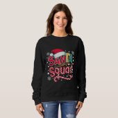 Sweatshirt Père Noël Squad Xmas Squad Famille Correspondance (Devant entier)