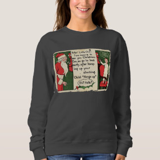 Sweatshirt Père Noël vintage arnaque probable Noël.