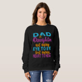 Sweatshirt Père Papa Pas Toujours Oeil À Oeil Mais Toujours C (Devant entier)
