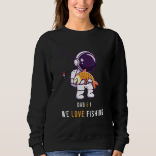 Sweatshirt Pères-Astronaut-Pêche-Papa-Maman Fête des pères d'