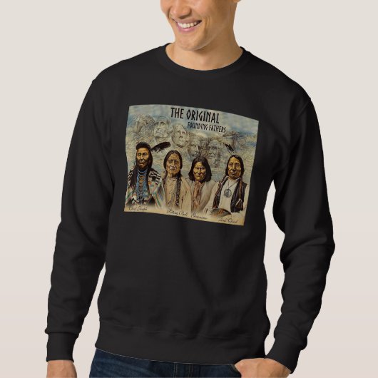 Sweatshirt Pères fondateurs originels amérindiens (Devant)