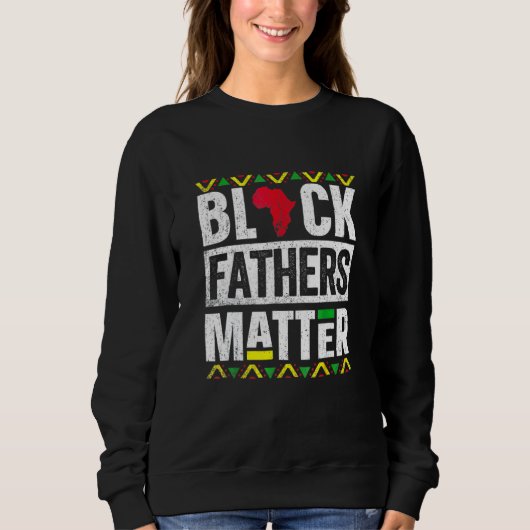 Sweatshirt Pères Noirs Mat Fteror Hommes Papa Mari Historique (Devant)