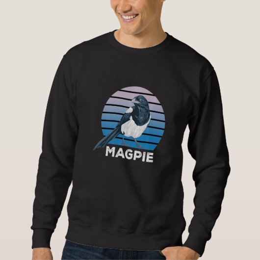 Sweatshirt Perfect  cute Magpie Bird (Devant)