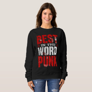 Sweatshirt Perfection punk : design noir suprême