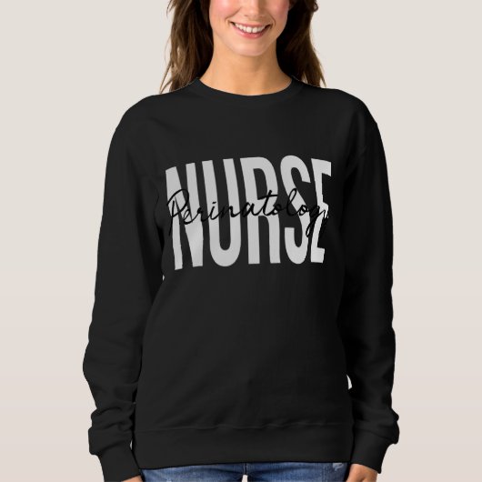 Sweatshirt Perinatologie Infirmière Travail Et Prestation Inf (Devant)