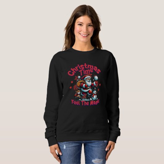 Sweatshirt Période de Noël (Devant entier)