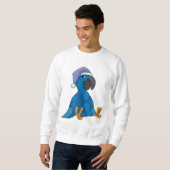 Sweatshirt Perroquet au coucher avec bonnet de nuit (Devant entier)